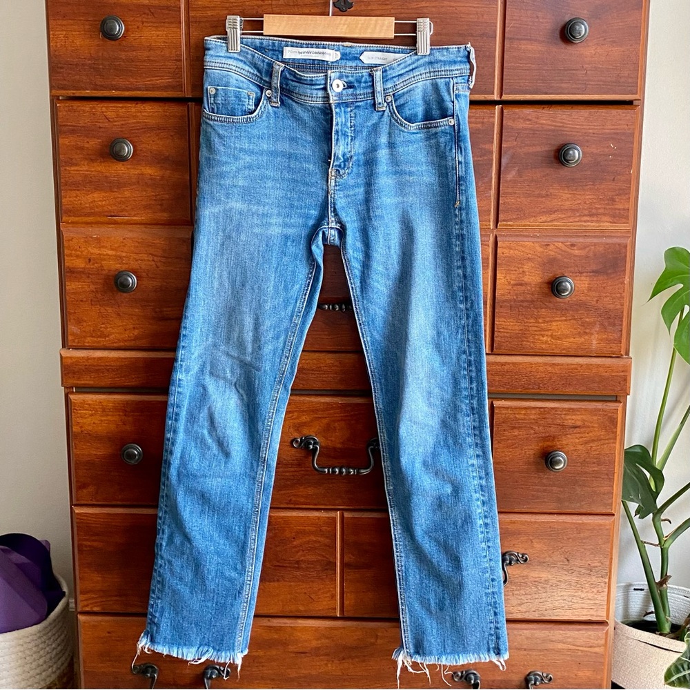 Anthropologie Pilcro Slim Straight Cropped